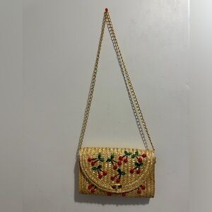 Cherry design crossbody bag